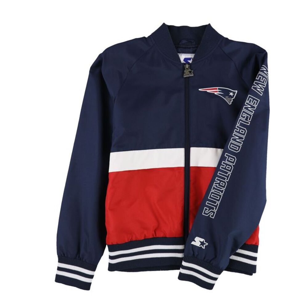 STARTER Womens New England Patriots Bomber Jacket, NWT